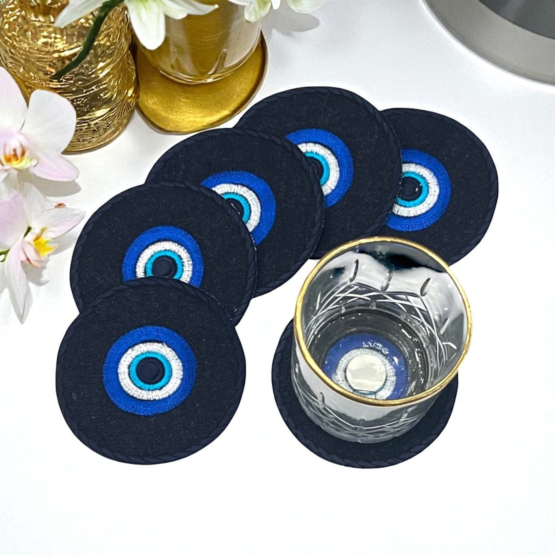 ΠΕΤΣΕΤΕΣ APERITIF EVIL EYE SET 6 ΤΕΜΑΧΙΩΝ