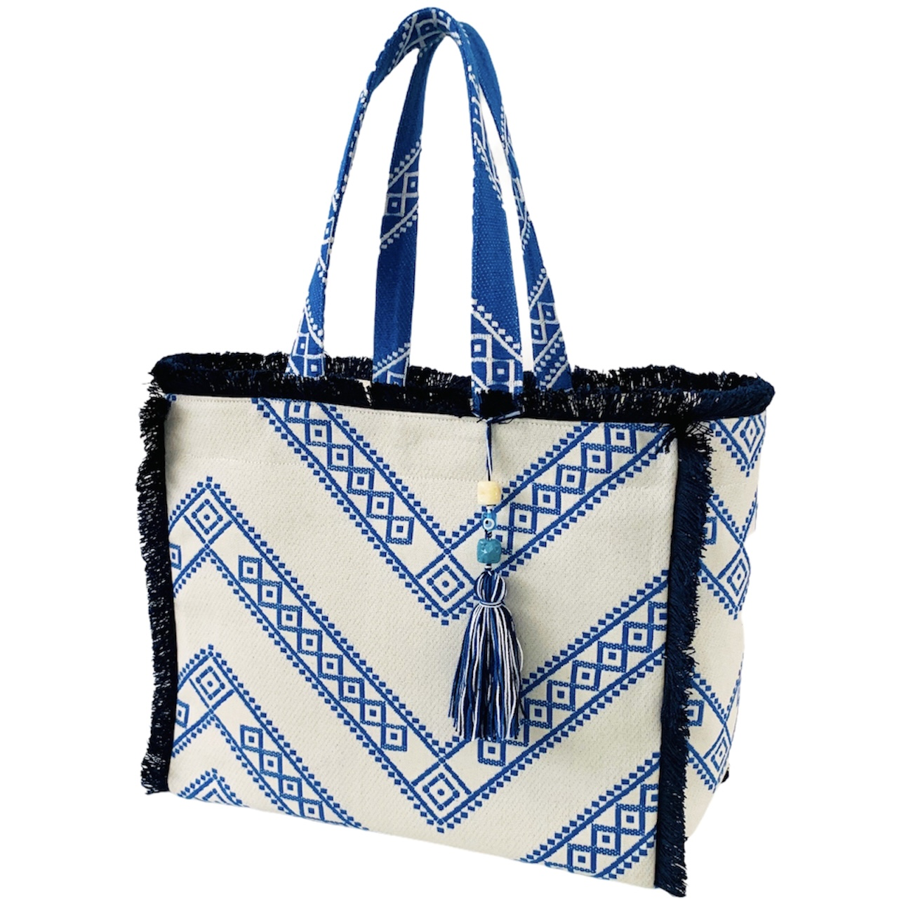 GREEK BLUE TOTE BAG LARGE